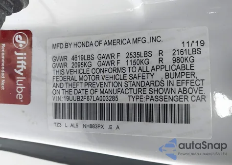 2020 Acura Tlx A-Spec/A-Spec W/Red Leather z USA, uszkodzony, nr VIN 19UUB2F67LA003285